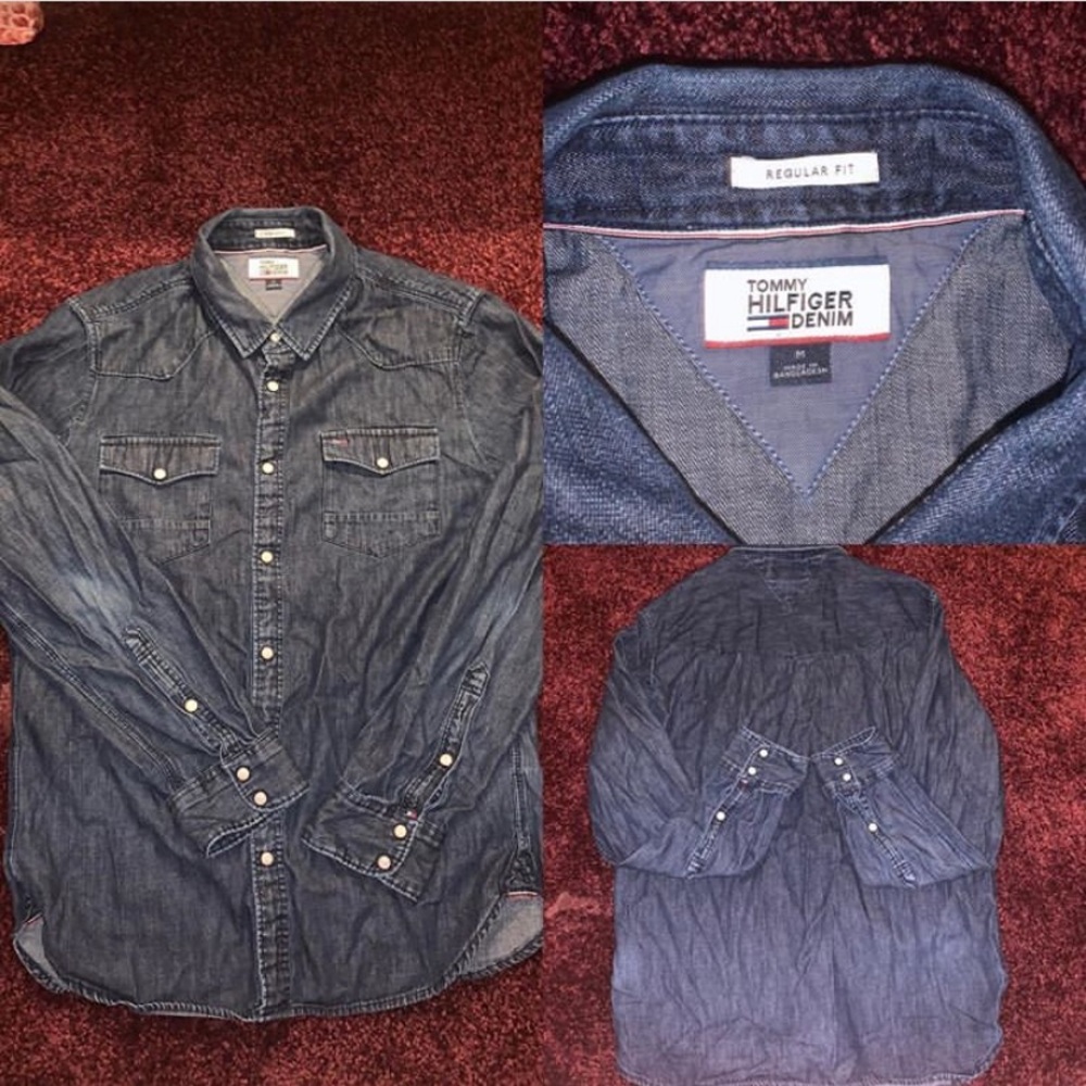 Tommy Hilfiger denim snap shirt